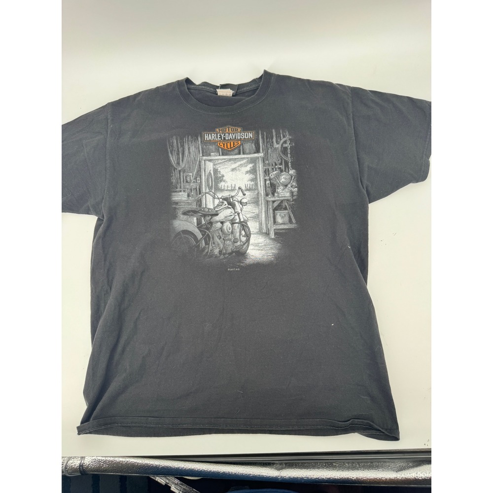 Harley-Davidson T-Shirt Mens Large Black London Warr's King's Road Graphic Tee‎ - Picture 7 of 12